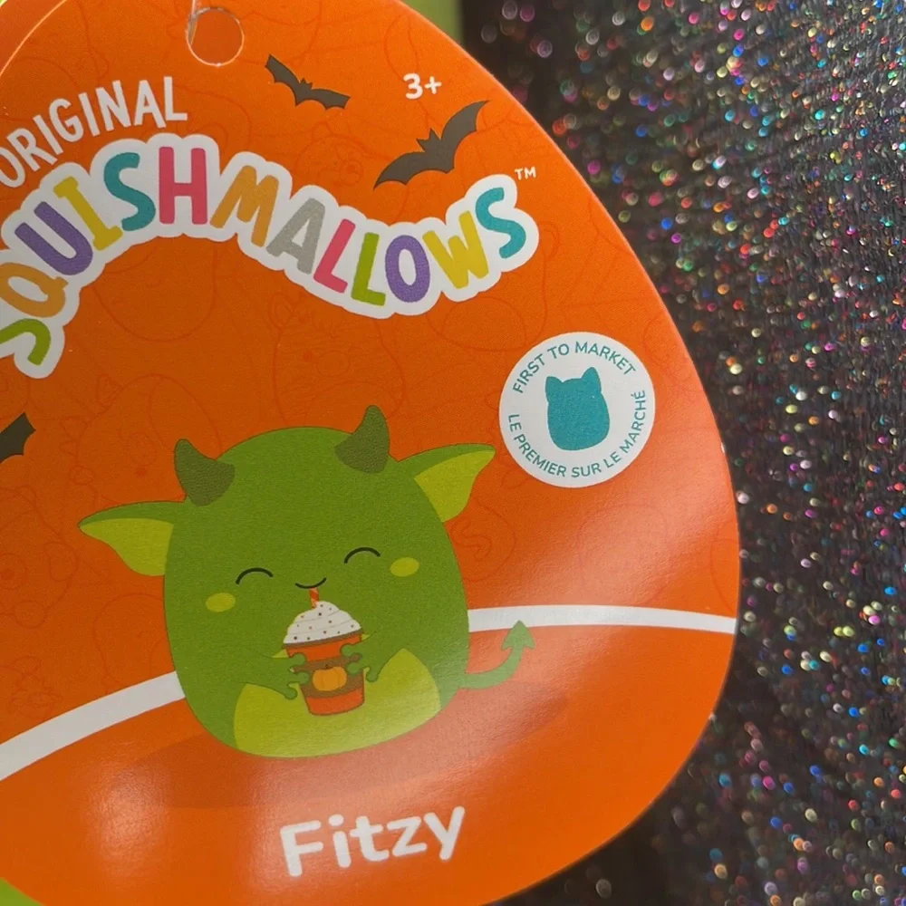 ⭐️BNWT 12” Fitzy the Goblin Drinking Pumpkin Latte Squishmallow First to market! - Picture 7 of 13